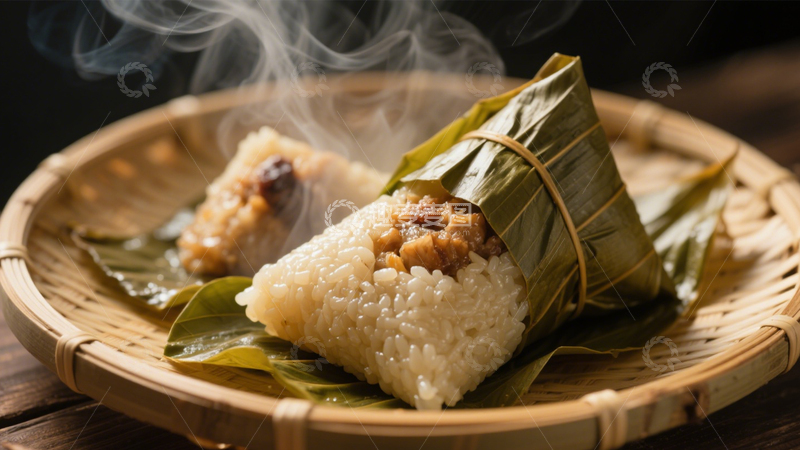 高清大图下载【趣麦麦图】蛋黄糯米咸蛋粽子4