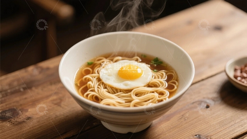 高清大图下载【趣麦麦图】美味爽口的煎蛋面条1