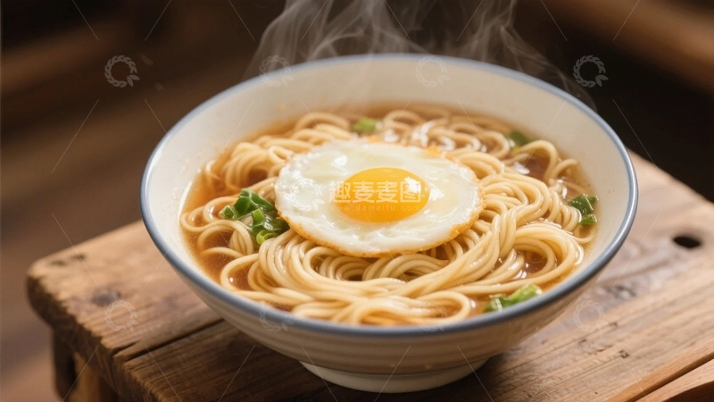 高清大图下载【趣麦麦图】美味爽口的煎蛋面条2