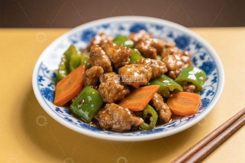 高清大图下载【趣麦麦图】东北菜传统菜溜肉段