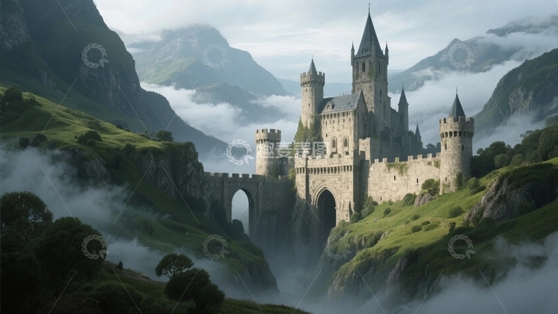 高清大图下载【趣麦麦图】游戏场景CG欧式要塞古堡2