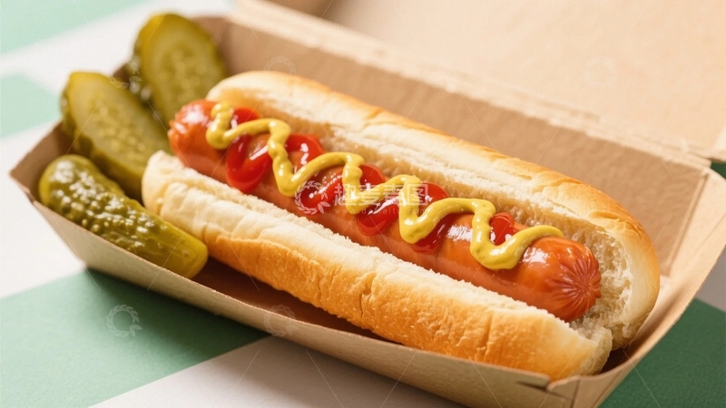 高清大图下载【趣麦麦图】西式美味早餐热狗面包3