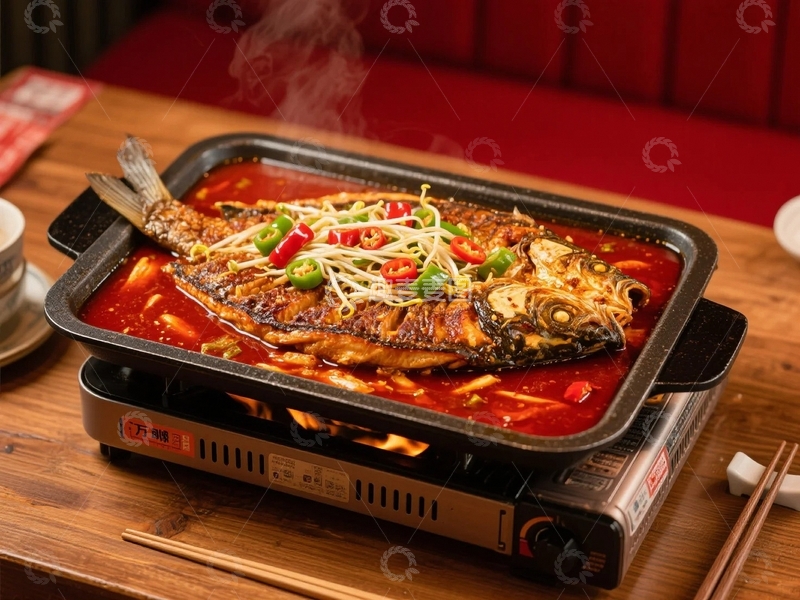 高清大图下载【趣麦麦图】美食参照上的万州烤鱼 3