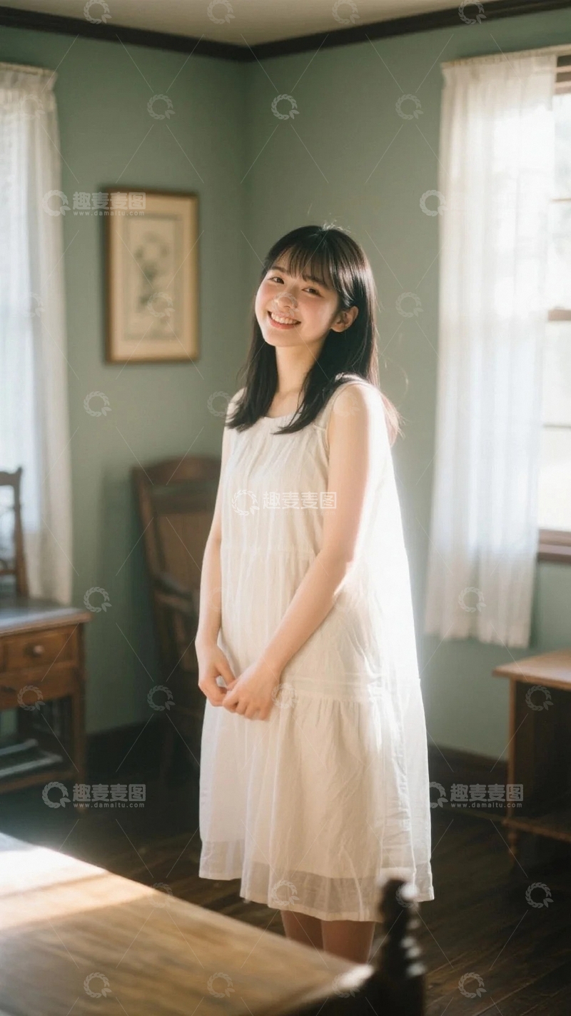 高清大图下载【趣麦麦图】长相甜美的女孩2