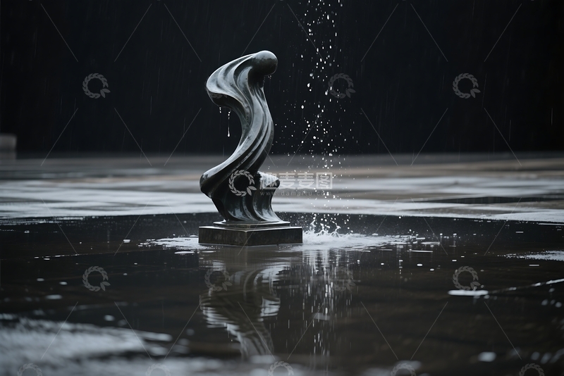 高清大图下载【趣麦麦图】城市雨水广场 