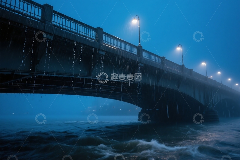 高清大图下载【趣麦麦图】城市里的雨 