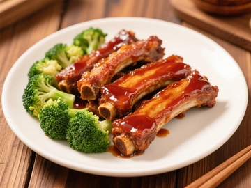 传统美食中国菜糖醋排骨3