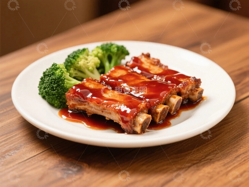 高清大图下载【趣麦麦图】传统美食中国菜糖醋排骨1