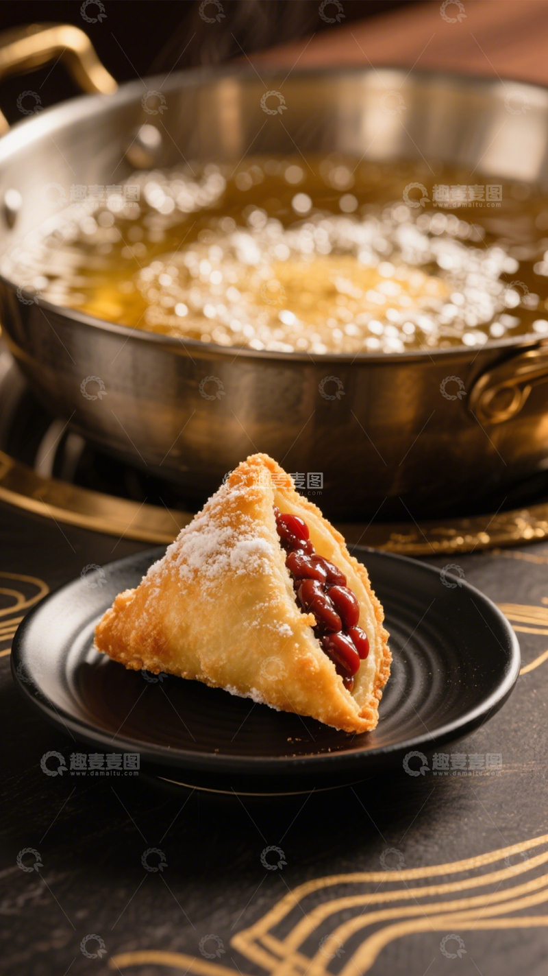 高清大图下载【趣麦麦图】油炸三角包2