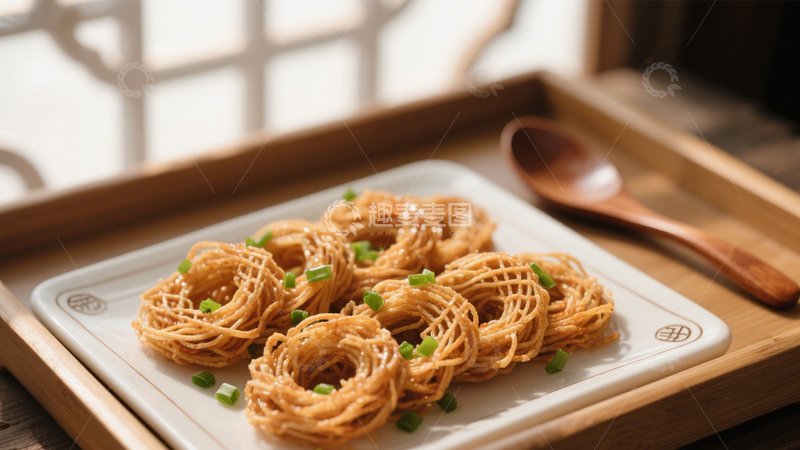 高清大图下载【趣麦麦图】酥脆好味葱香面圈3
