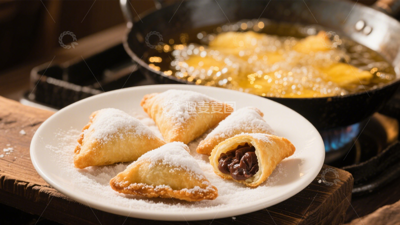 高清大图下载【趣麦麦图】油炸三角包3