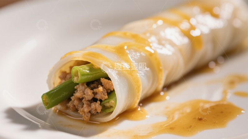 高清大图下载【趣麦麦图】嫩滑可口肉沫肠粉4