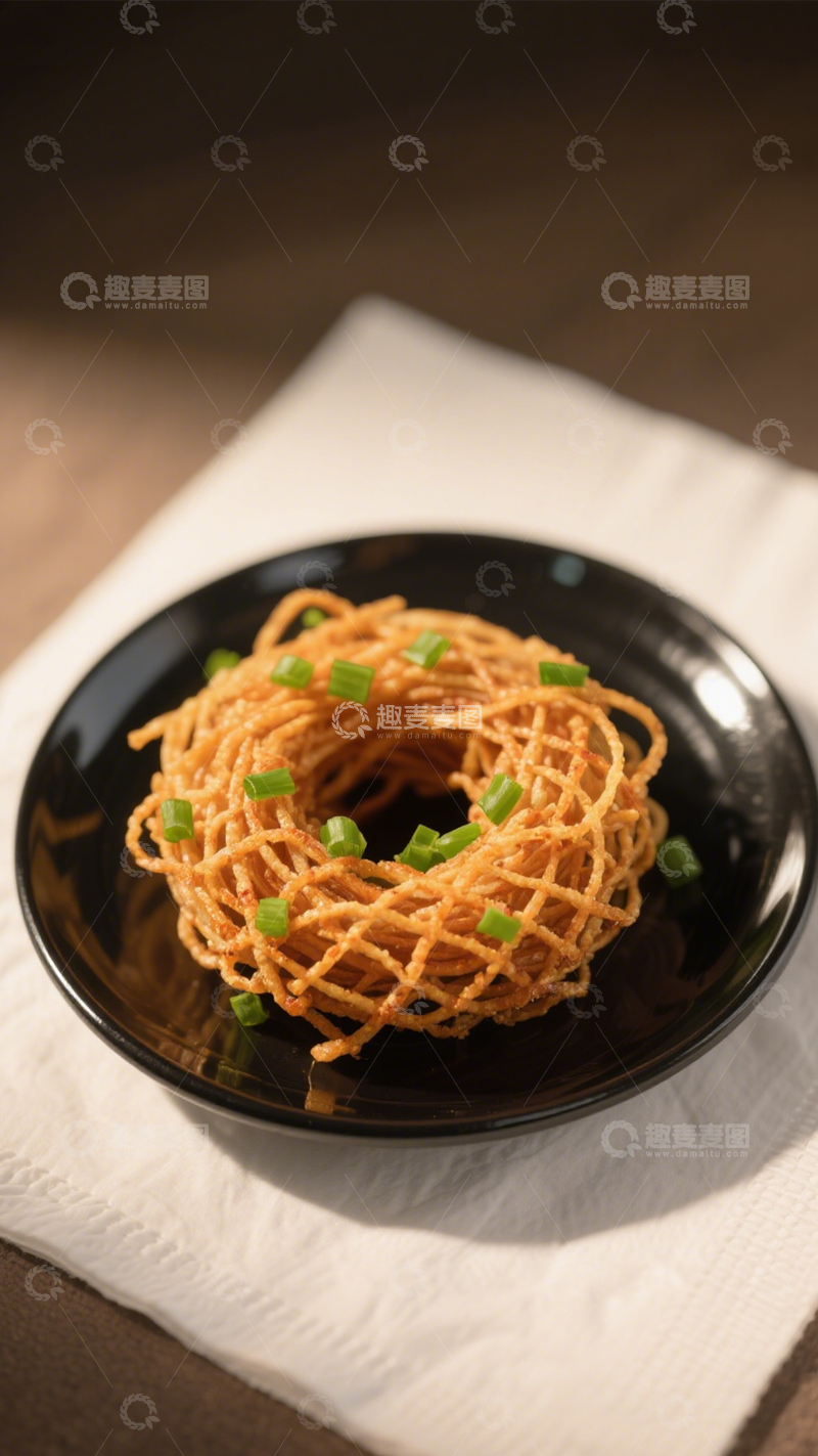 高清大图下载【趣麦麦图】酥脆好味葱香面圈1