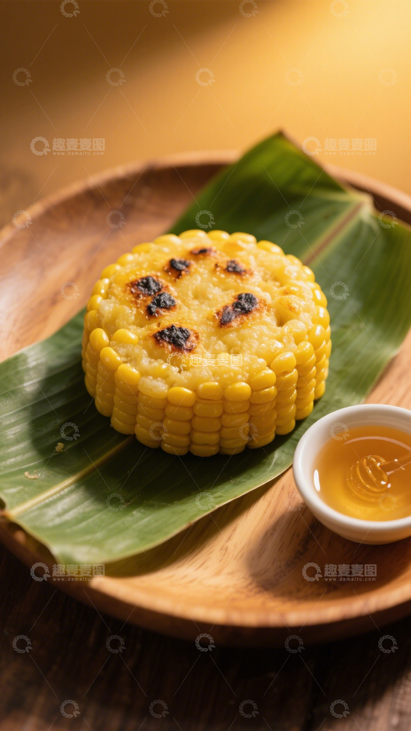 高清大图下载【趣麦麦图】粽叶添香韵烤玉米1