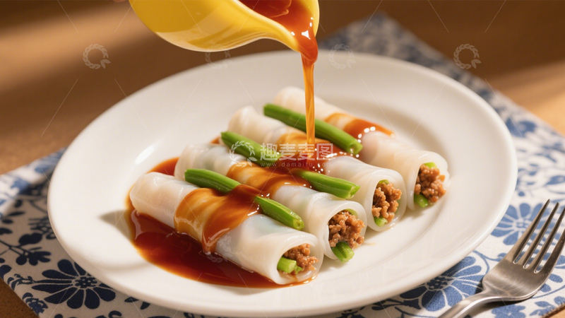 嫩滑可口肉沫肠粉3