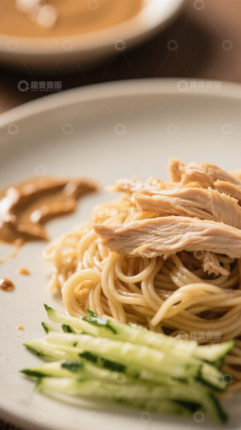 清爽可口鸡丝凉面2