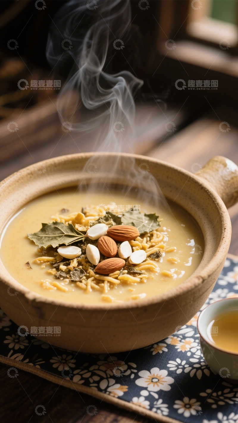 高清大图下载【趣麦麦图】满满坚果羹1
