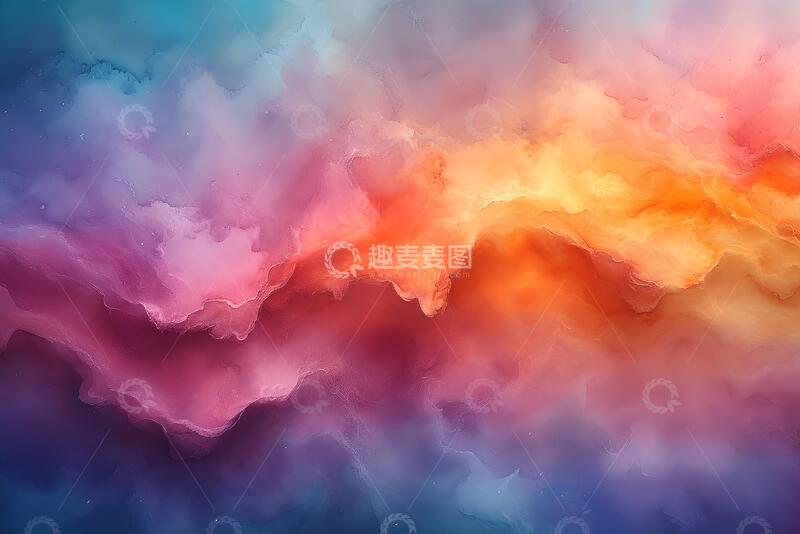 高清大图下载【趣麦麦图】抽象水彩背景与柔和的颜色