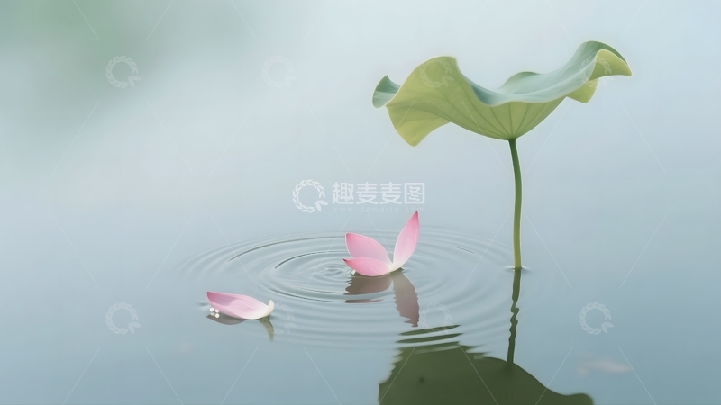 高清大图下载【趣麦麦图】荷间清韵的诗意水景3