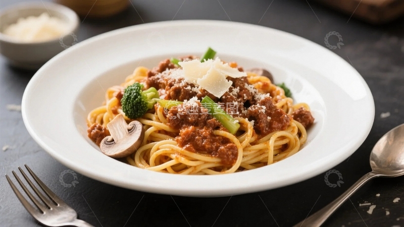 高清大图下载【趣麦麦图】美味的意大利面条1