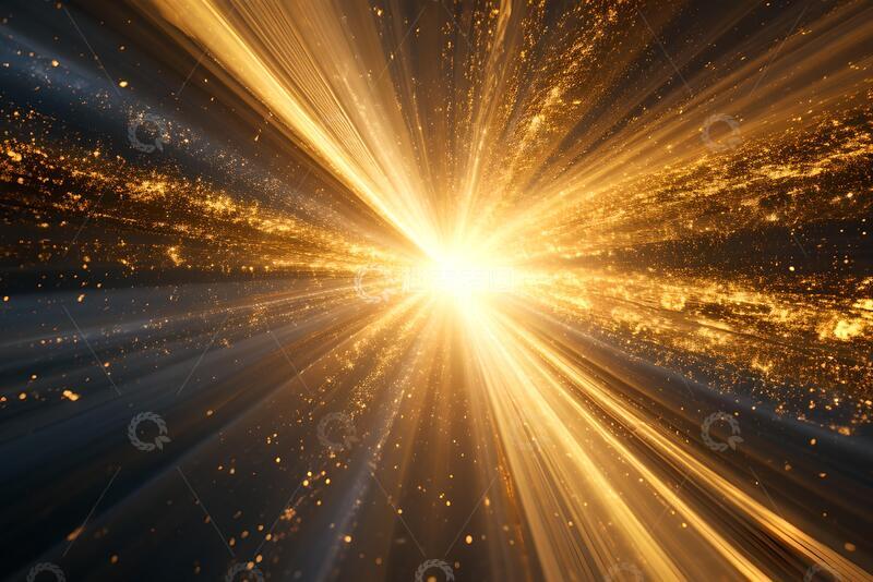 高清大图下载【趣麦麦图】垂直的金色耀斑从底部移动到顶部