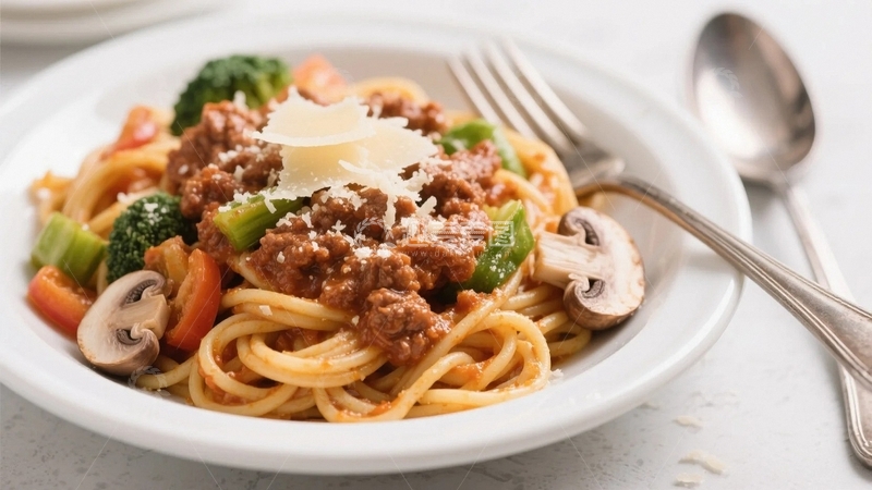 高清大图下载【趣麦麦图】美味的意大利面条