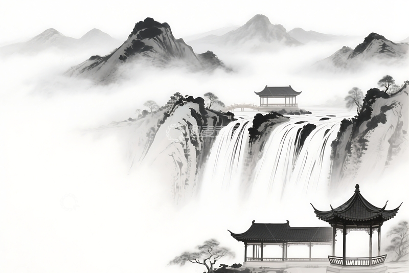 高清大图下载【趣麦麦图】人造山水景观 