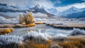 冬季的森林植被
