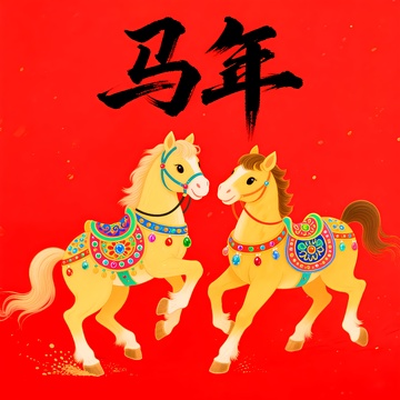 2026年马年卡通绘画5