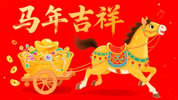 2026年马年卡通绘画2