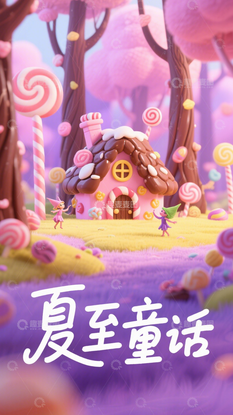 高清大图下载【趣麦麦图】夏至童话童趣之旅