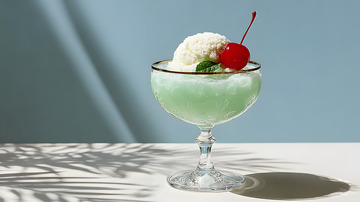 夏日绿色冰淇淋饮料2