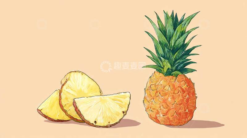 高清大图下载【趣麦麦图】菠萝  水果  脆嫩多汁7
