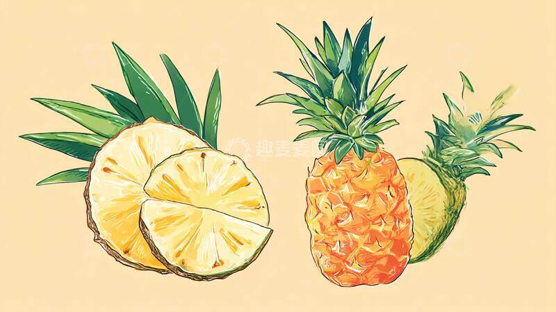 高清大图下载【趣麦麦图】菠萝  水果  脆嫩多汁6
