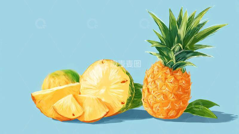 高清大图下载【趣麦麦图】菠萝  水果  脆嫩多汁4