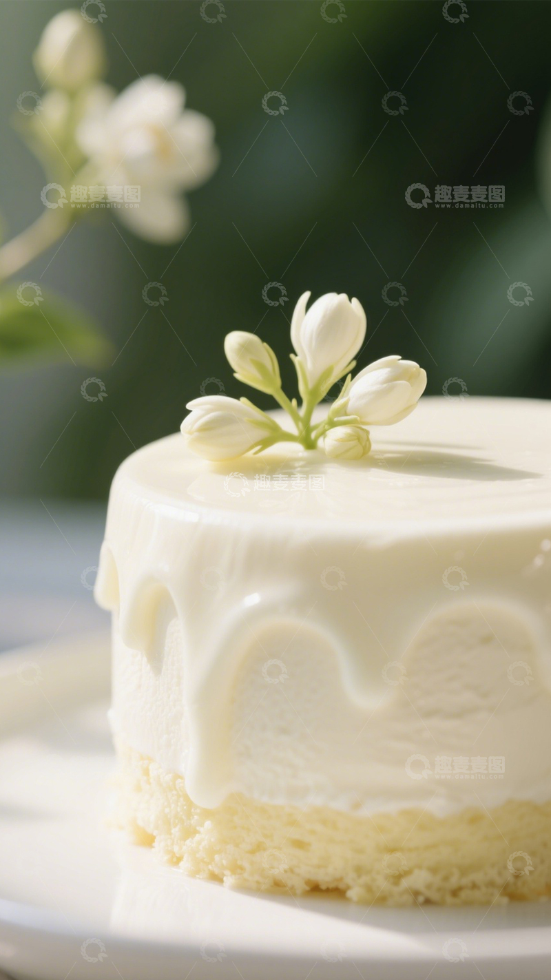 高清大图下载【趣麦麦图】茉莉奶油蛋糕2