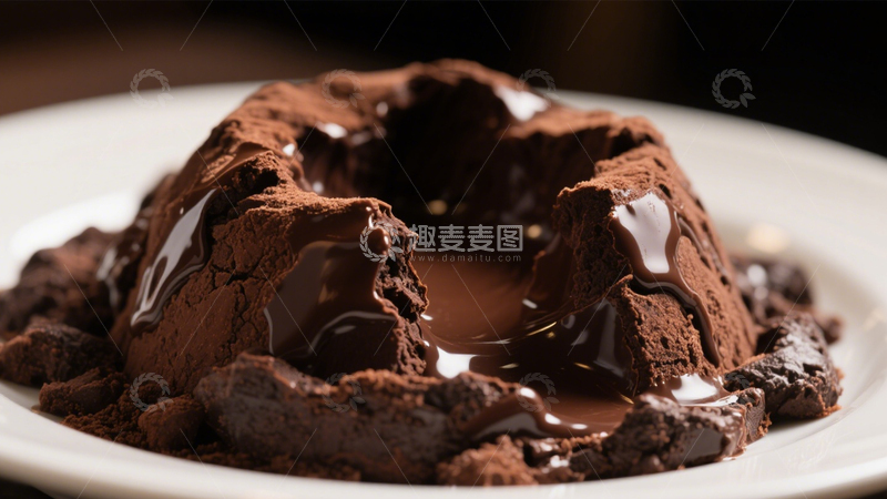 高清大图下载【趣麦麦图】巧克力熔岩蛋糕41
