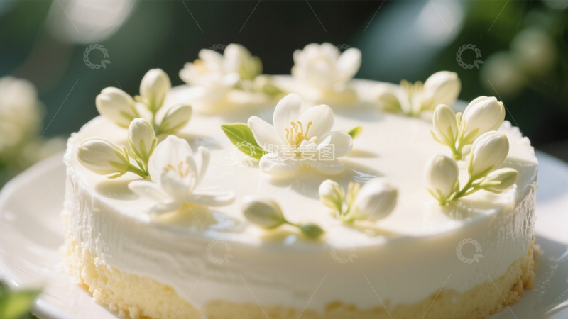 高清大图下载【趣麦麦图】茉莉奶油蛋糕4
