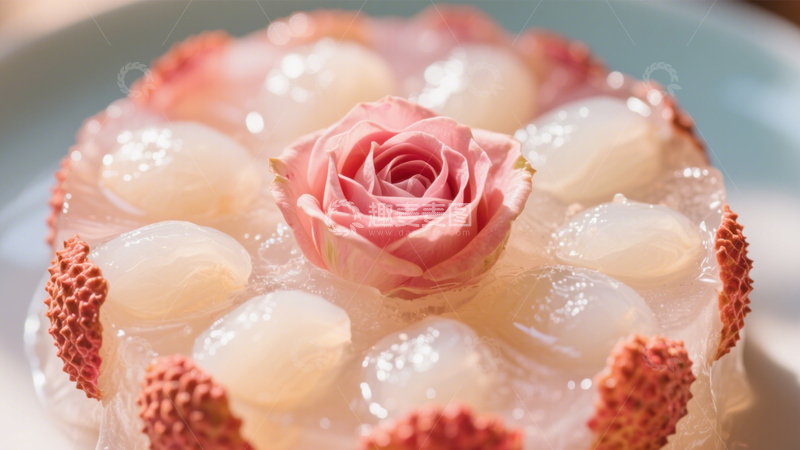 高清大图下载【趣麦麦图】玫瑰荔枝果冻4