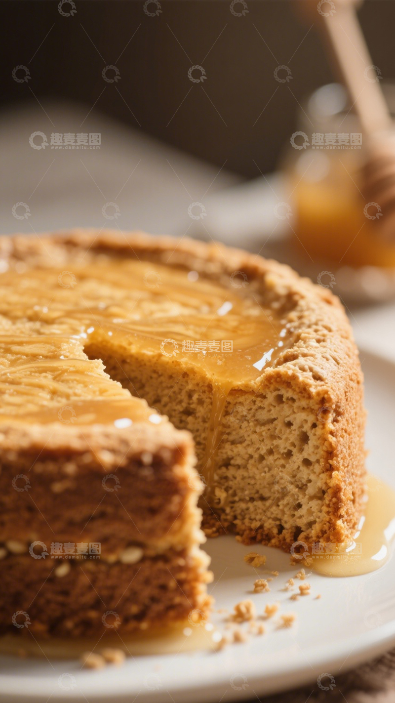 高清大图下载【趣麦麦图】焦糖淋面蛋糕2