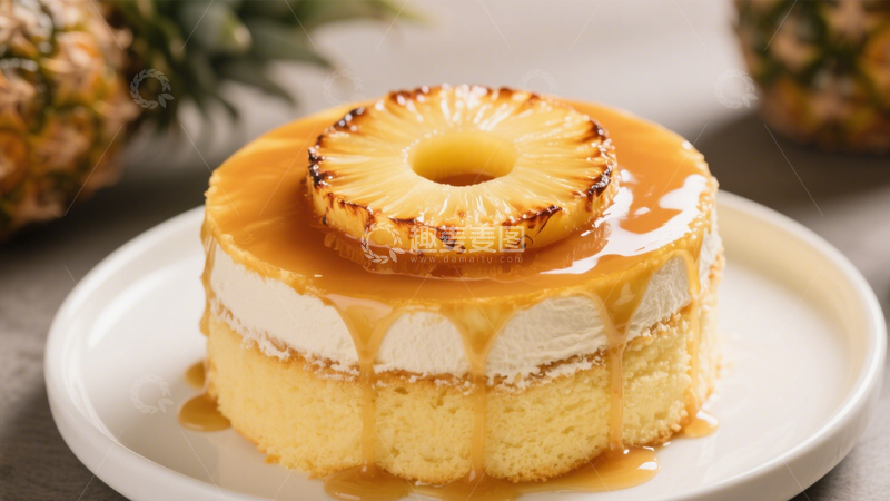 高清大图下载【趣麦麦图】菠萝焦糖蛋糕4