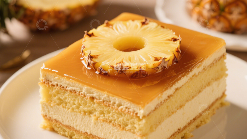 高清大图下载【趣麦麦图】菠萝焦糖蛋糕3