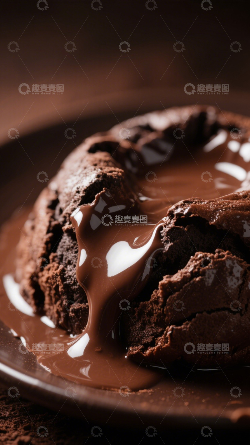 高清大图下载【趣麦麦图】巧克力熔岩蛋糕11