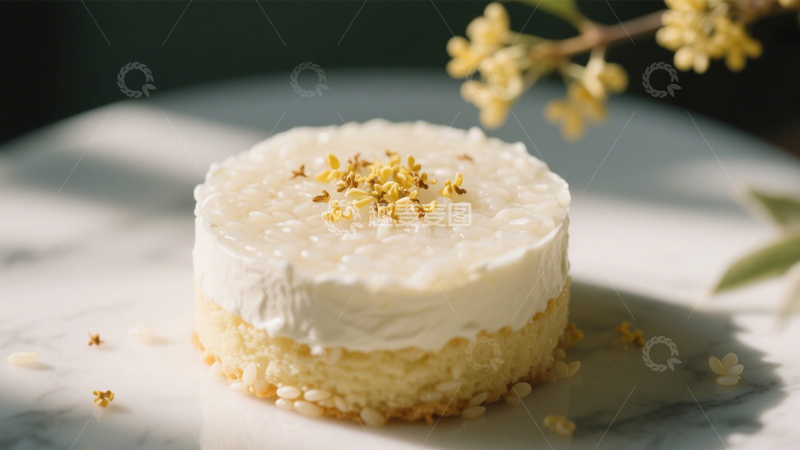 高清大图下载【趣麦麦图】桂花米蛋糕3