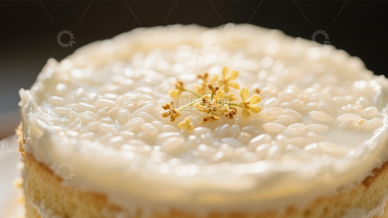 高清大图下载【趣麦麦图】桂花米蛋糕4