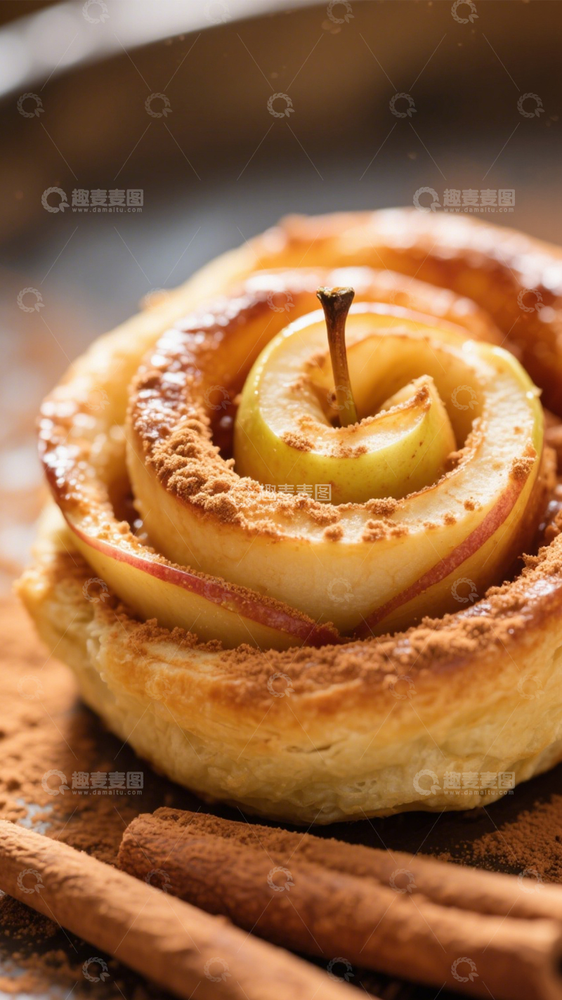 高清大图下载【趣麦麦图】苹果肉桂卷3