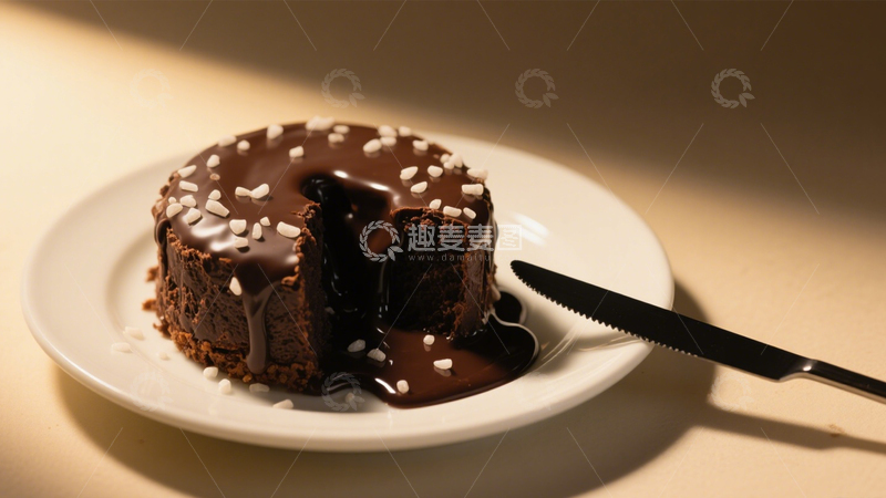 高清大图下载【趣麦麦图】巧克力流心蛋糕5