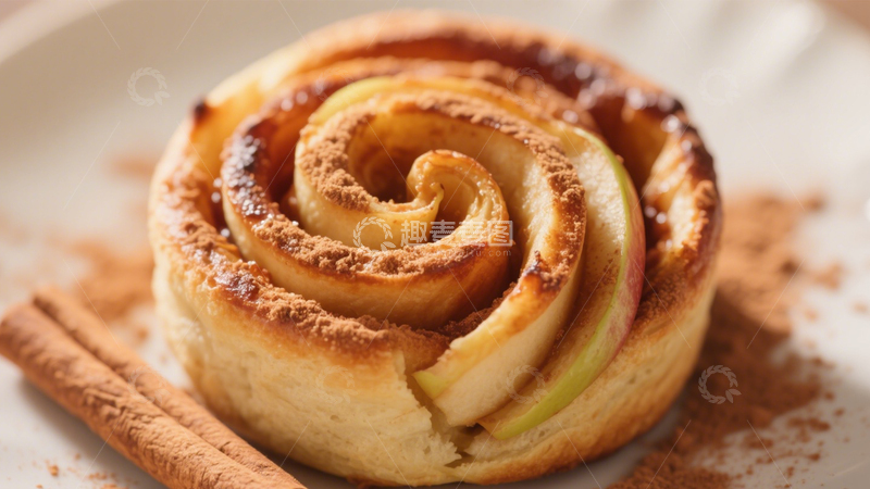 高清大图下载【趣麦麦图】苹果肉桂卷4