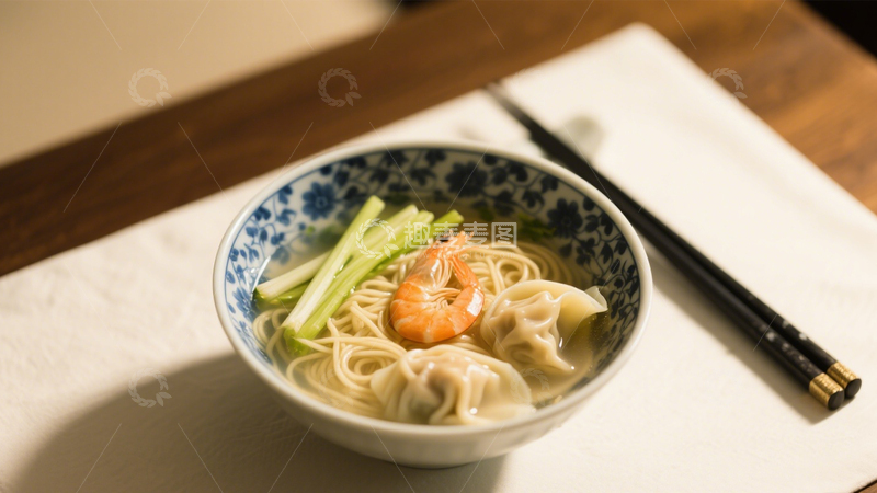 高清大图下载【趣麦麦图】鲜虾云吞面5