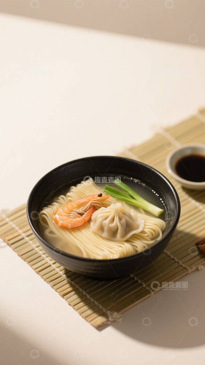 高清大图下载【趣麦麦图】鲜虾云吞面3